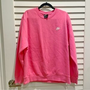 Nike pink sweatshirt L